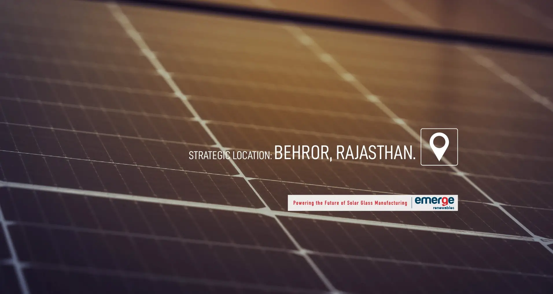 Solar glass manufacturing facility
